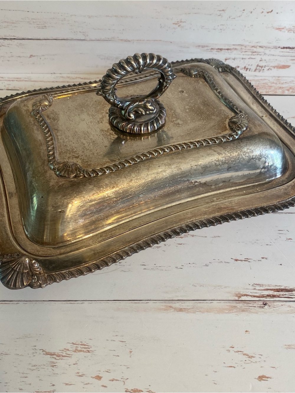 Vintage Silver Plated Lidded Tureen Covered Serving Dish - Elegant Home Accent